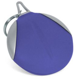 Брелок с салфеткой для оптики, синий, D 60mm