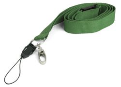 Шнурок  для бейджа/мобильного телефона/ключей, зеленый