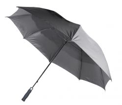 Зонт противоштормовой полуавтомат серый