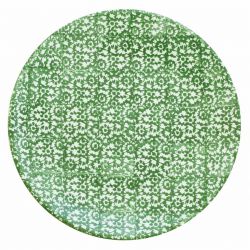 Тарелка D 27.5 см  Vesta зеленая, керамика